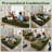 Boneless 105" 2 - Piece Upholstery Compression Sofa with 3 Seats, Corduroy Sectional Couch, No Assembly Required-122842005-121580366