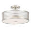 Plafonnier semi-encastré 3 lumières 15,75 po Gabrie-1025522009