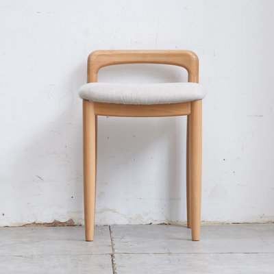 Natural Beech Wood Make-Up Stool Bed Bench  Dining Room, Bedroom