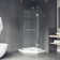 Piedmont 38" W x 38" D x 77" H Hinged Frameless Shower Enclosure with 3/8  Clear Glass&Base