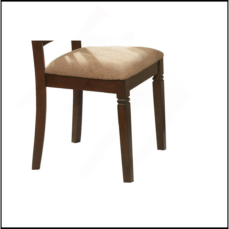 Ensemble de chaises de salle à manger de style transitionnel 2 pièces