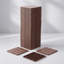 Dalles de terrasse emboîtables résistantes, faciles à installer, imperméables, pour patio, balcon ou jardin, marron