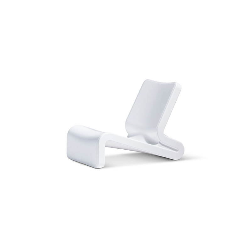 Line Outdoor Lounge Chair, Highcloud White
