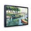Bateaux au printemps vert - peinture sur toile-59843375-59843383