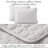 Southshore Fine Linens Southshore Essentials Quilt Set in Light Grey, Double-Brushed Microfiber Oversized Embroidered Lightweight Quilt with 2 King Pillow Shams, King / California King-879174328-879213698