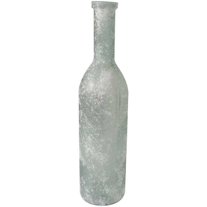 Northridge Recycled Glass Handmade Tall Ombre Floor Decorative Vase, 29.9" H x 	7.1" W x 7.15" D, Clear