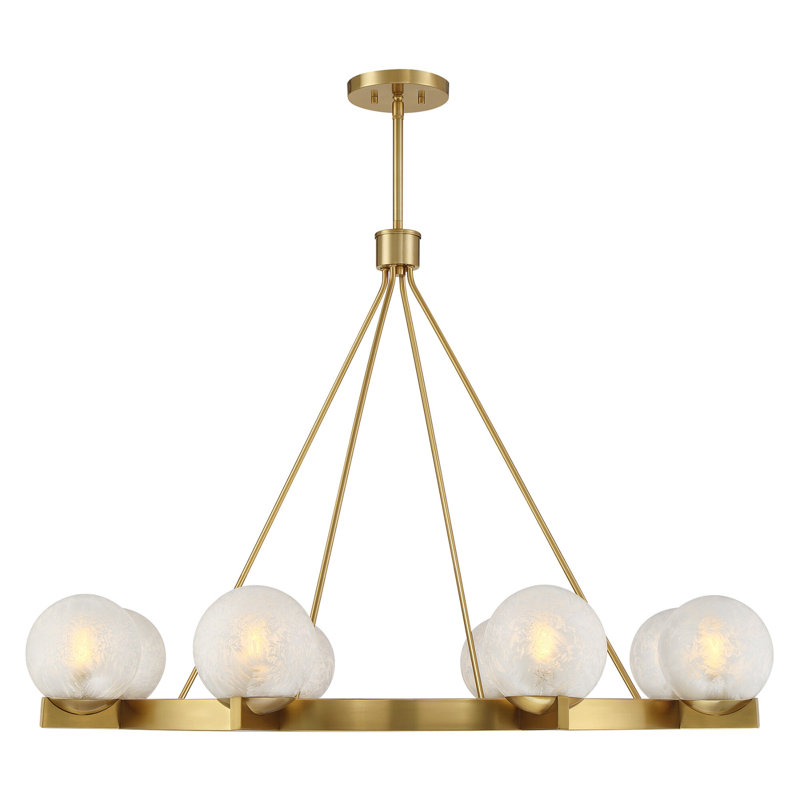 Darien 8-Light Chandelier in Brass, Brass