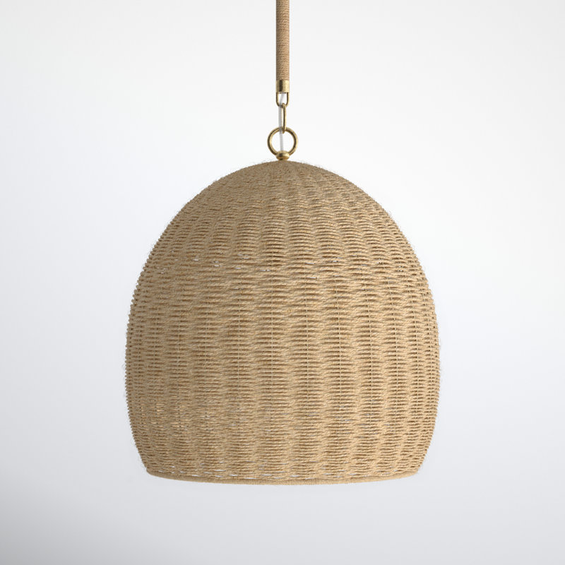 Anise 1 - Light Gold Dome Pendant