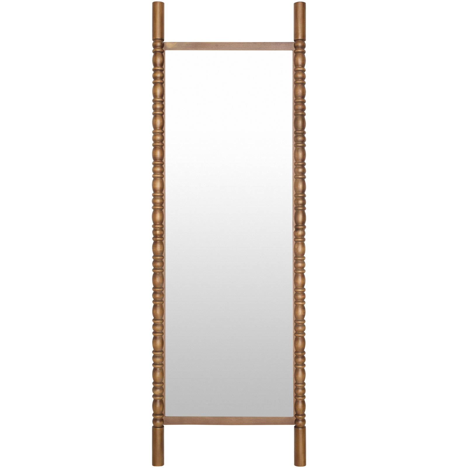 Bennet Mirror, 65" x 22", Brown Wood