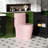 1.1/1.6 GPF Tornado Flush One-Piece Toilet for bathrooms,Siphonic S-trap 12",Elongated Bowl with Soft Close Seat,Powerful Dual Flush MAP 1000g,Comfort Chair Seat ADA Height 17", Pink-122554734