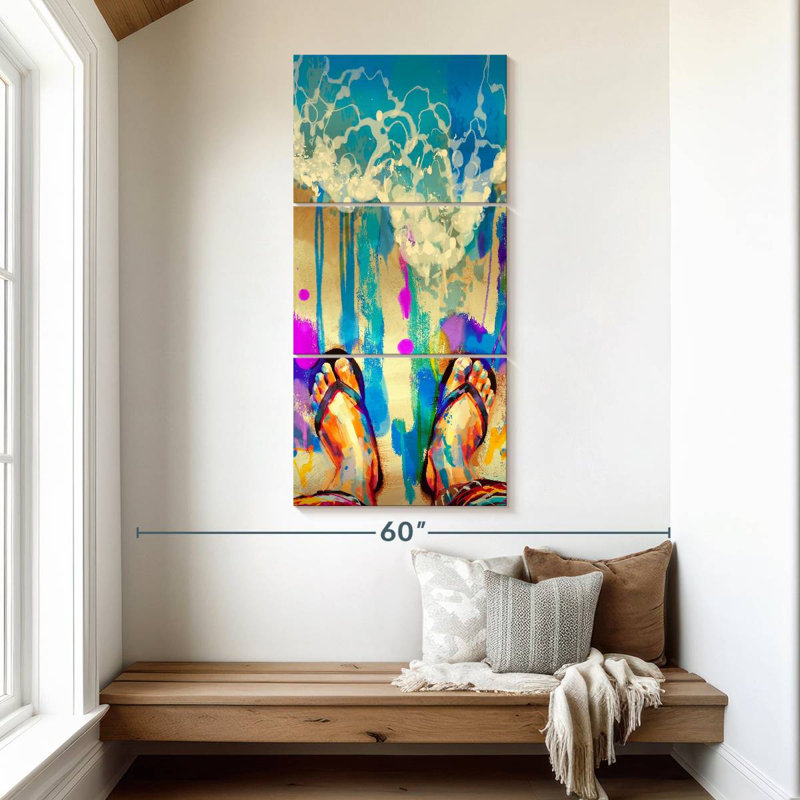 Flip Flops, 52" H x 24" W