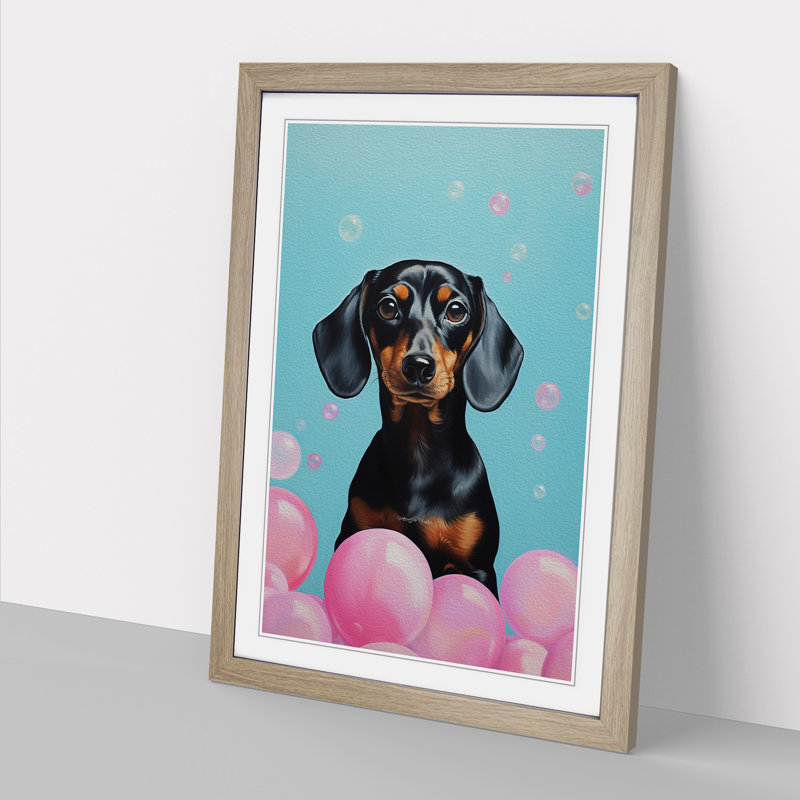 Single Picture Frame Print on Wood, Oak Framed, 64cm H x 46cm W