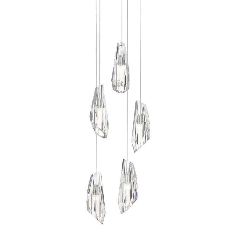 Luma 5 - Light Pendant, Long: 16" - 130", Vintage Platinum