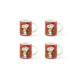 Set Of 4 Mugs Peanuts Xmas