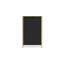 Grande commode Abis, 5 tiroirs, bois brun naturel, noir, 50 po