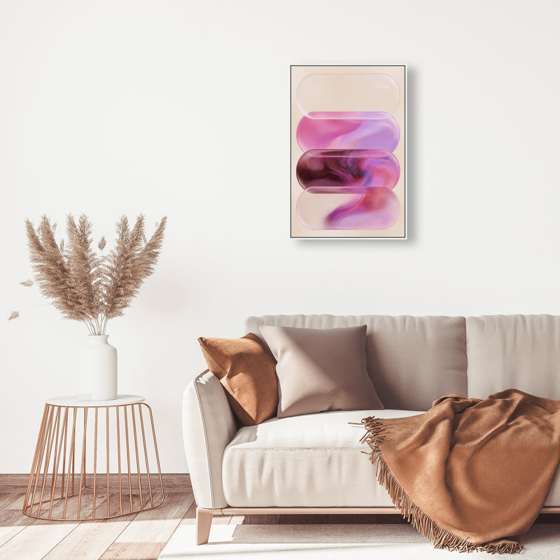 Clear Rose Print by Oliver Gal, 46"H x 31"W, White Floater Frame