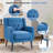 29" Wide Contemporary Upholstered Button-Tufted Armchair With Solid Wood Legs-712483923