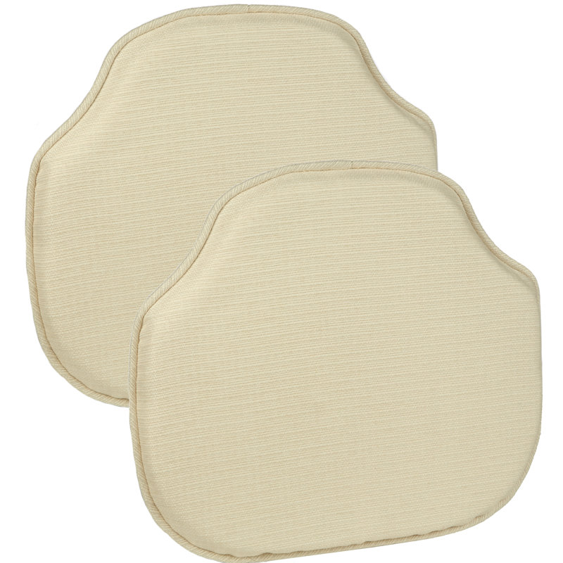 Coussins de chaise antidérapants Windsor, Ivoire