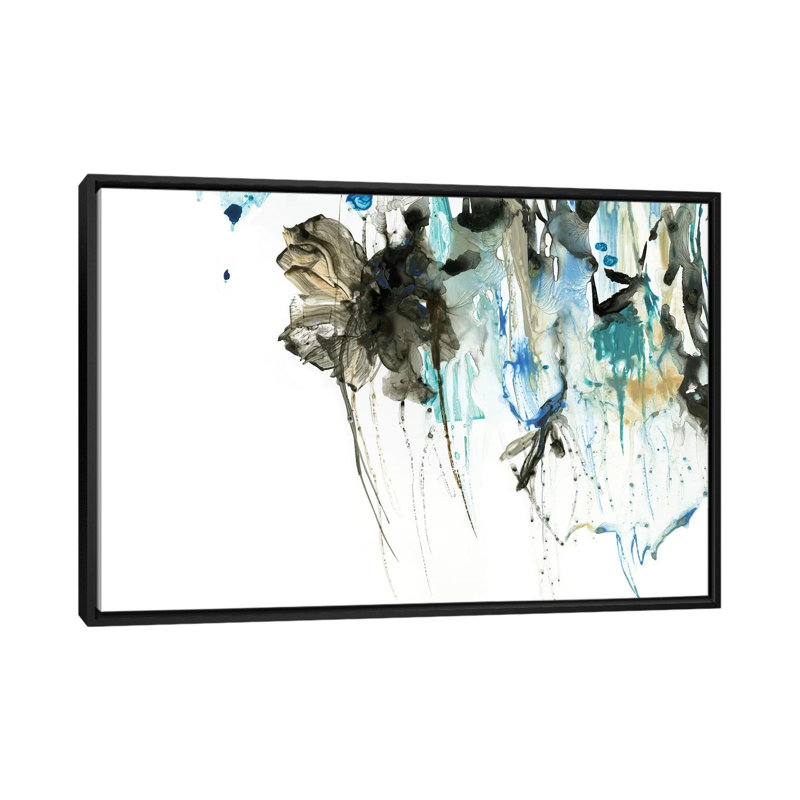 « water splash i », impression sur toile, H 18 po x l 26 po x P 1,5 po, Toile avec cadre noir