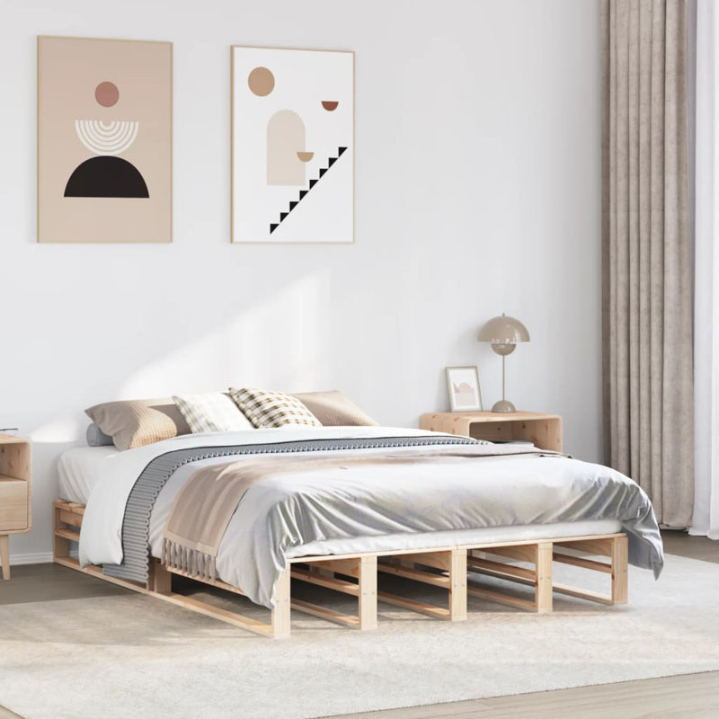 Bed, Brown, European Kingsize (160 x 200 cm)