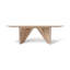 Modern Brazilian Laguna Glass Top Dining Table-27443442