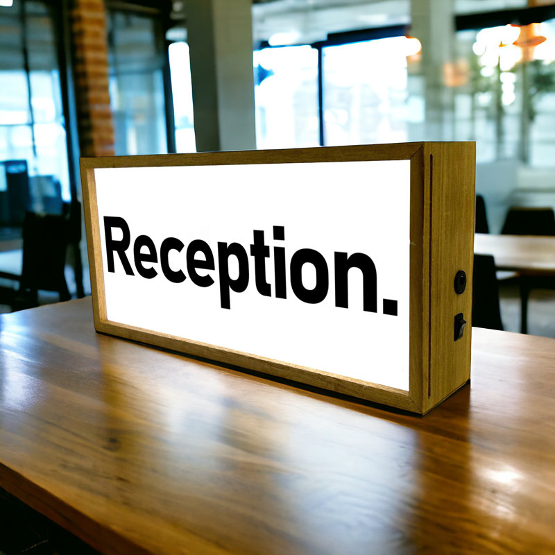Hazina Reception 15" LED Sign