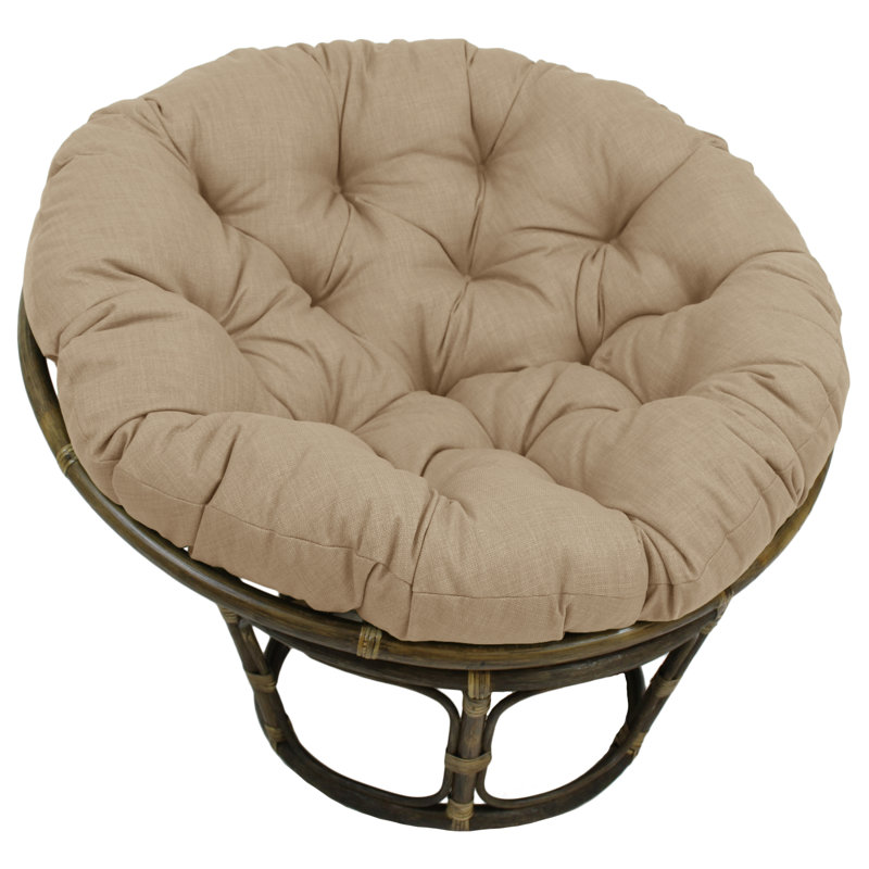 Outdoor 6'' Papasan Seat Cushion, Sandstone, 48" W x 48" D