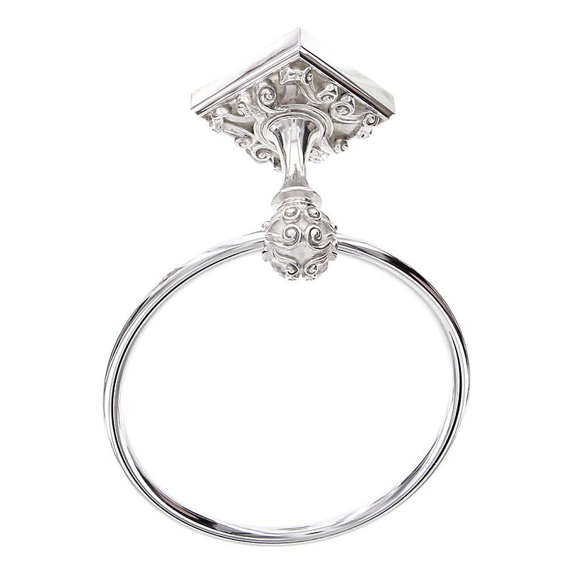 Sforza Towel Ring, Polished Nickel
