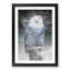 Snowy Owl on a Perch - Picture Frame Graphic Art Print-55725821-55725823