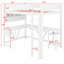 Structure de lit mezzanine en bois avec bureau intégré, tablettes de rangement, éclairage DEL et station de charge-129232588