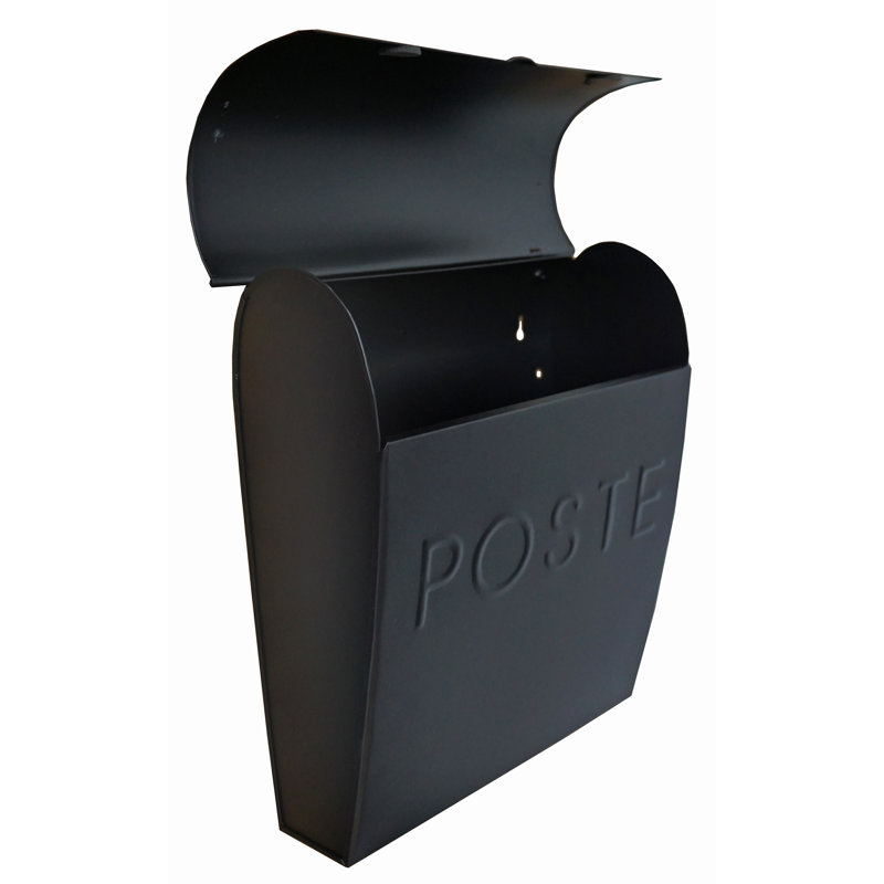 Boîte aux lettres murale Euro Poste, Noir