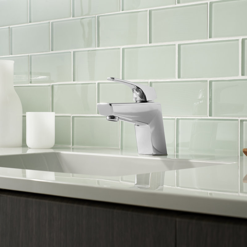 Arkitek Single Control Faucet with Drain Assembly, Polished Chrome