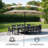 Kozyard 15 FT Double-Sided Rectangular Patio Umbrella, Base Included, Crank Lift Outdoor Patio Umbrella with UV Protection for Backyard, Pool & Garden Beige-62007406