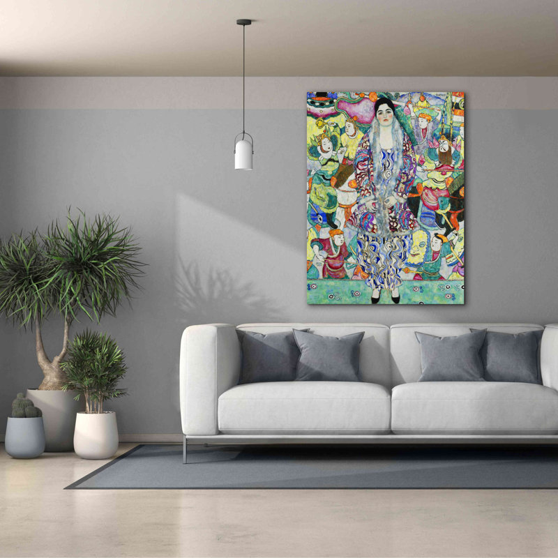 «Portrait of Friederike Maria Beer» par Gustav Klimt, art mural sur toile, H 54 po x l 40 po x P 1,5 po