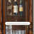 Nut-brown Solid Wood+Glass Display Cases