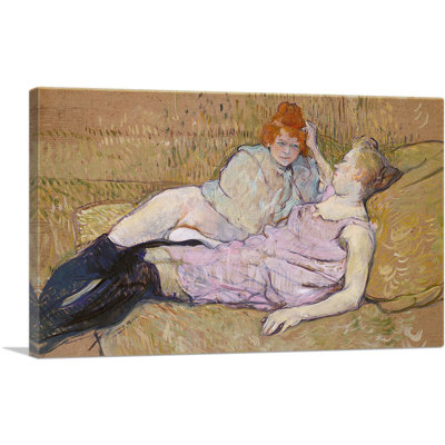 " The Sofa 1896 " by Henri De Toulouse-Lautrec