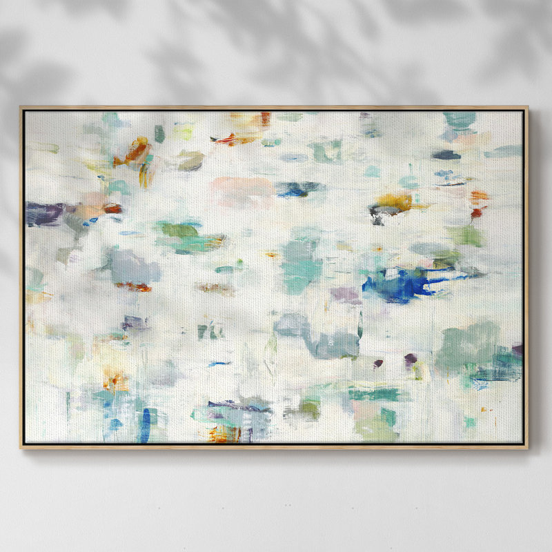 Couleur, H 25 po x l 37 po x P 2 po, Toile naturelle avec cadre flottant