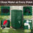 Collapsible Rain Barrel Kit - 100 Gallon / 380 L Portable Collapsible Water Container Tank - PVC Rain Collection System with Filter, Spigot, Outlet Valve, Overflow Tap and Hose (Green)-128133728