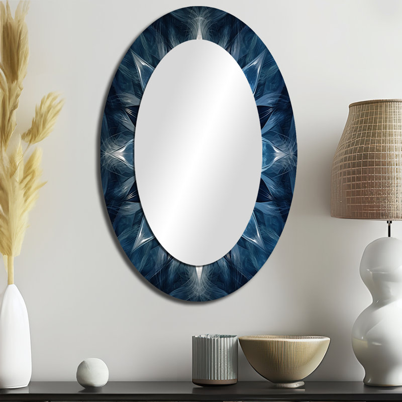 Natarsha - Miroir abstrait en métal, 36 po x 24 po