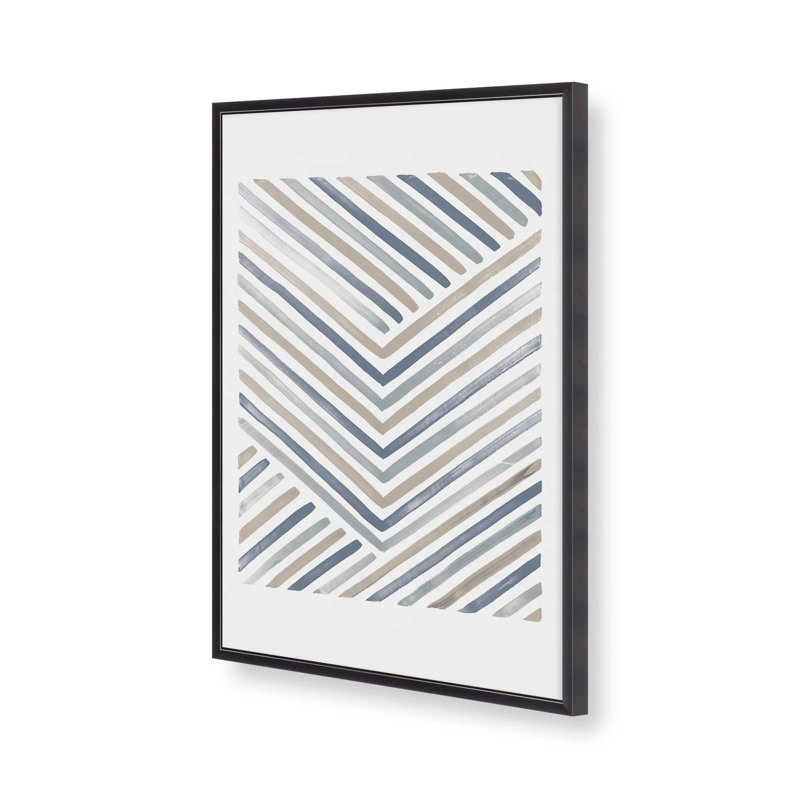 Linear Visions IV, impression, H 15,25 po x l 12,25 po, Encadrement ouvert, zinc vieilli