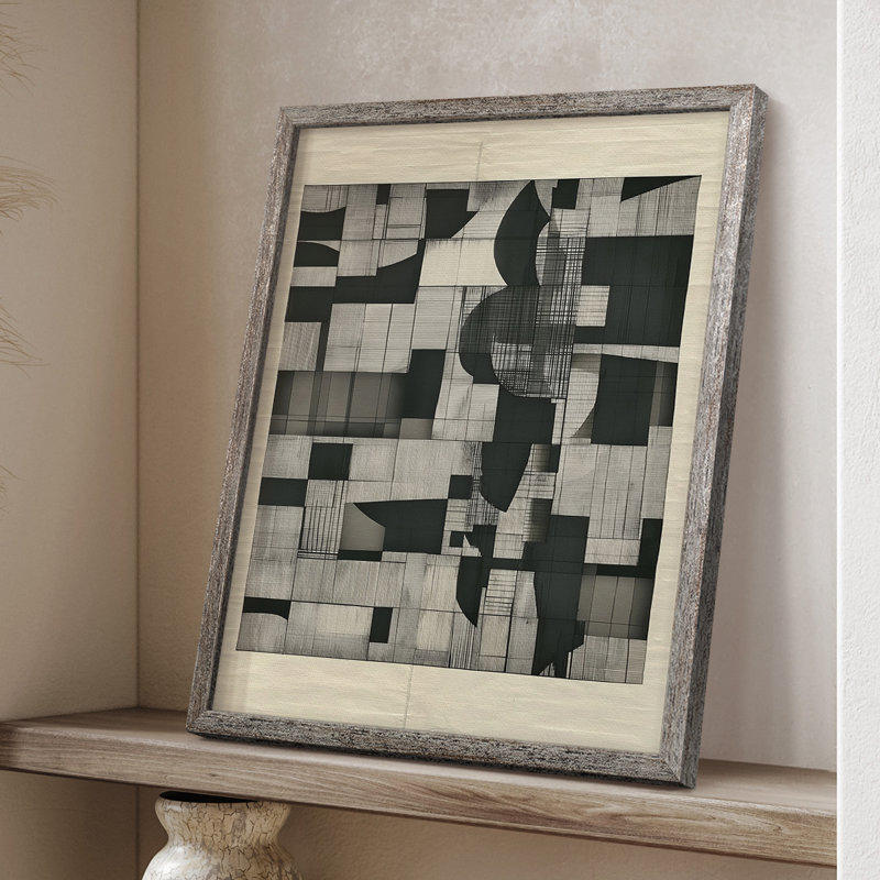 ABSTRACT Series DCCCLxxIV, reproduction encadrée - bois massif, H 11 po x l 9 po