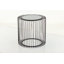 Table d'appoint en métal avec plateau en verre ombré 20 po x 20 po x 19 po Thibault