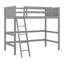 Lit mezzanine en bois avec échelle-1201506786