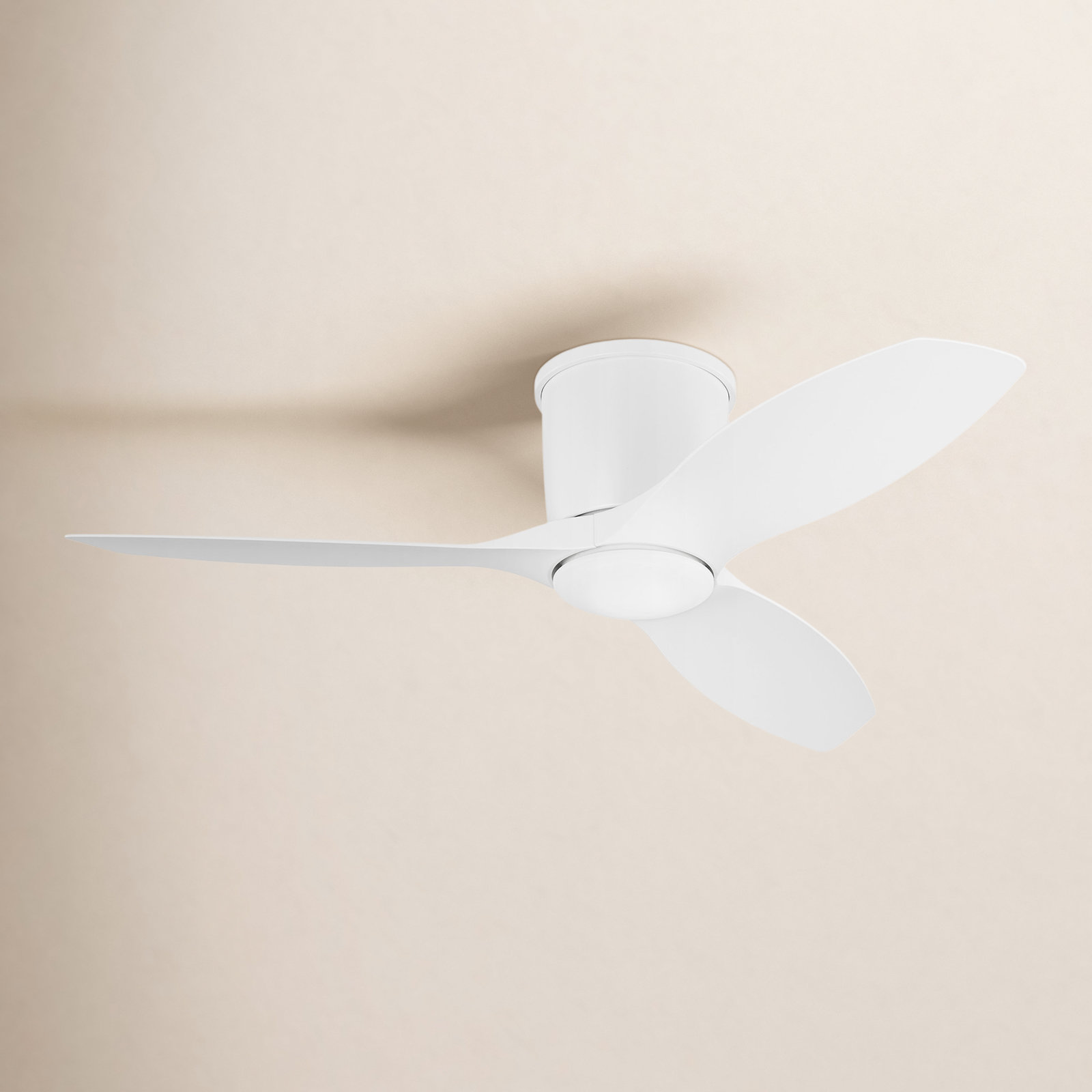 Aisling 3 Blade Ceiling Fan with LED Light Kit, 44", Matte White, Matte White