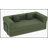 Convertible Sleeper Sofa Bed with Cylindrical Pillow and Fixed-Shape Frame for Multi-Functional Living Spaces.-1895084826