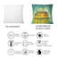 Rectangle,Idyllic Island Of Venice At Night - Modern Printed Throw Pillow