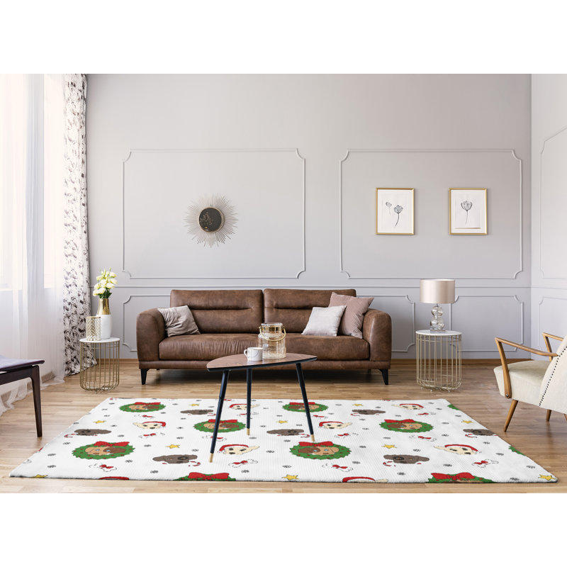 Chenille Indoor Rug, Rectangle 4' x 6'