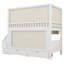 Full Over Full Bunk Bed With Privacy Curtains, Under Bed LED Lights, Storage Stairs And Drawers