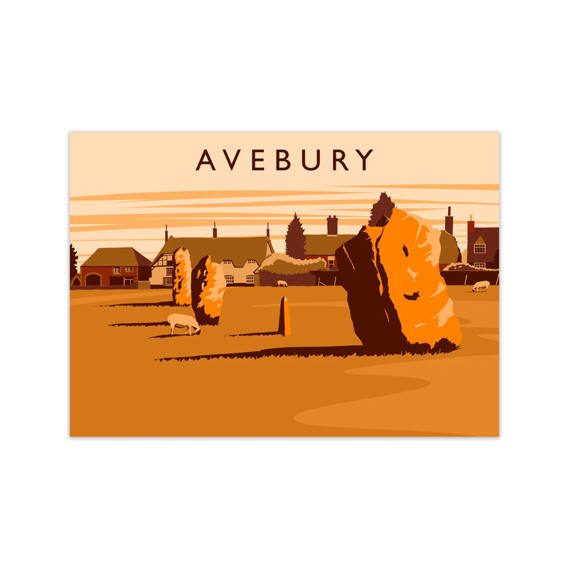 Avebury by Richard O'Neill - Print, Unframed, 21cm H x 30cm W x 1cm D