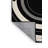 Machine Washable Roslindale Minimalist Geometric Rug in Blue – Black Binding-1056190038